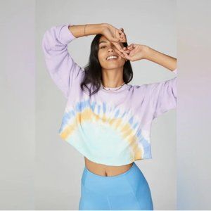 WSLY Tie Dye Cropped Sweatshirt